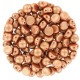 Czech 2-hole Cabochon beads 6mm Alabaster Metallic Copper